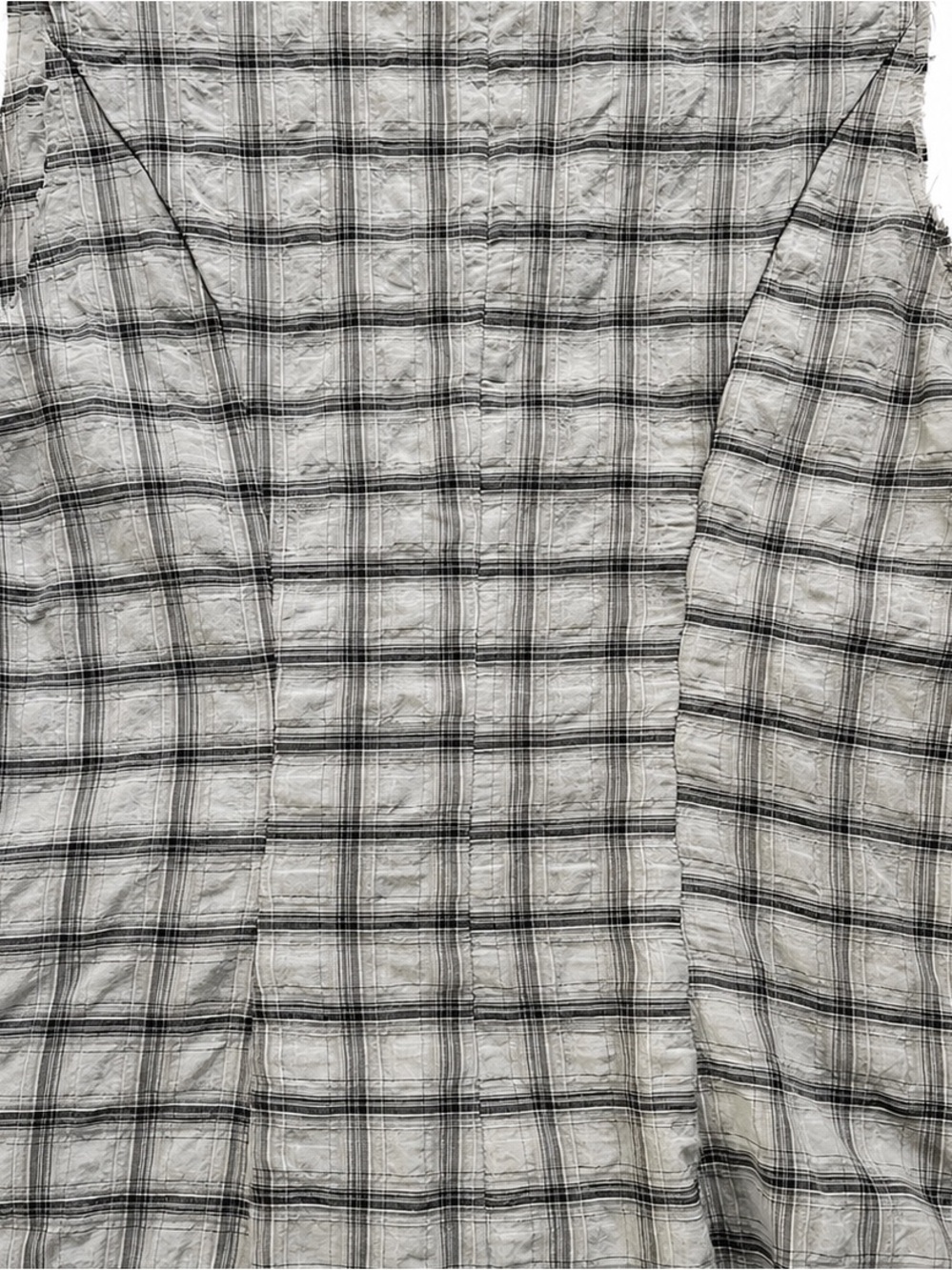 Ivan Grundahl Runway RSS2010 Plaid Deconstructed Asymmetric Langenlook Top 38/S - Picture 5 of 9